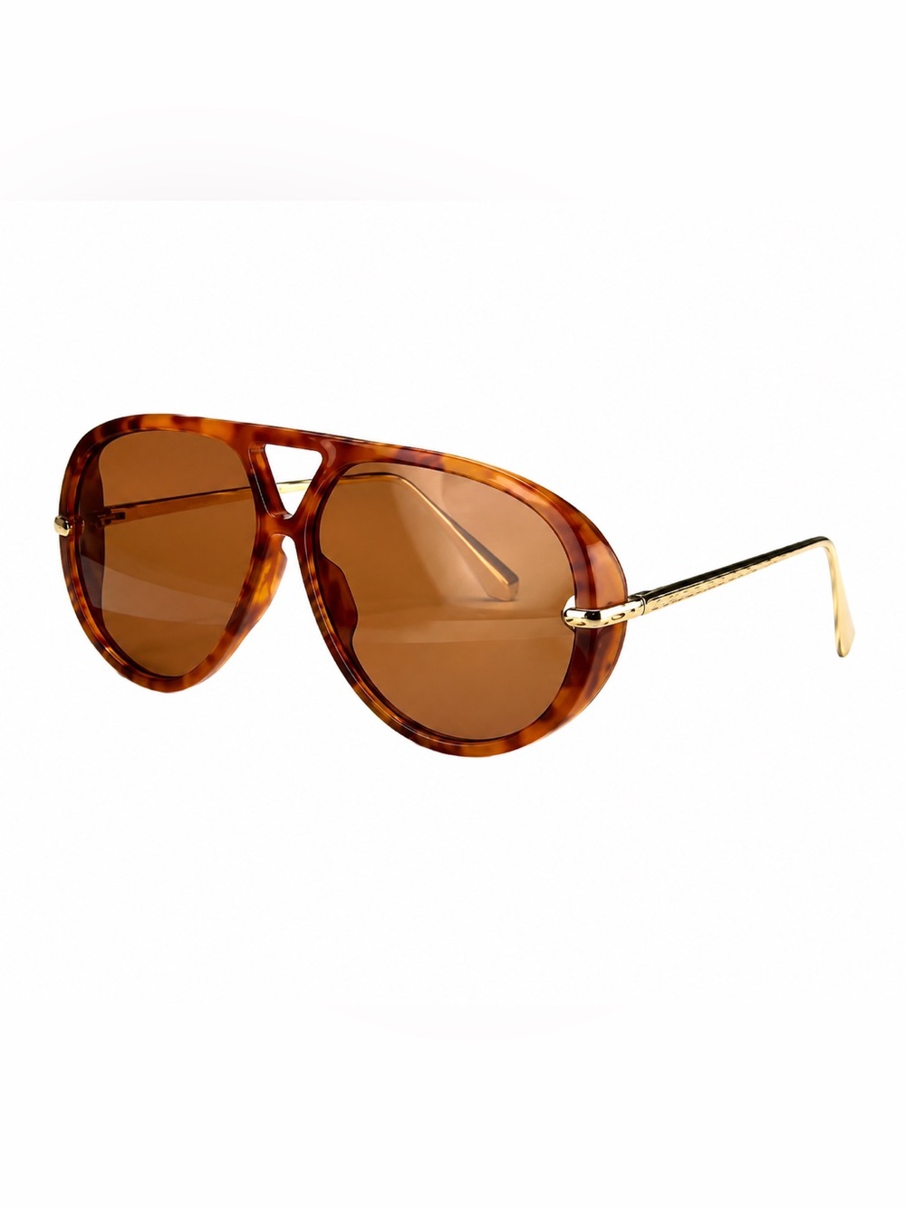 BOTTEGA VENETA Aviator Sunglasses • Brown/Gold • Like New • Celeb Favs